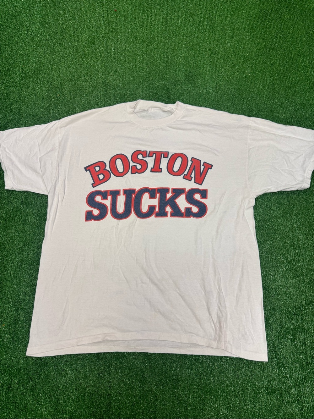 Vintage 90’s  "Boston Sucks" NY Yankee Pride T-Shirt Size XXL